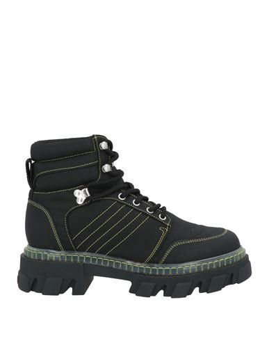 ショートブーツ・ブーティ Ganni Retro Flatform Boots - Ganni - Synthetic - Black GANNI Retro Flatform Ankle Sockboots in Black | endource