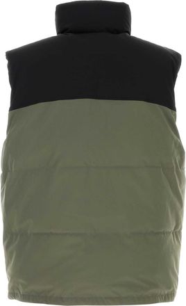 A.P.C. Mens Down Jacket Green Polyester Elastane