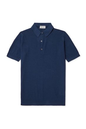 John Smedley Roth Slim-Fit Sea Island Cotton-Piqué Polo Shirt