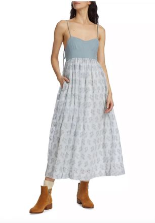 The Great. Camelia Dress In Crystal Blue