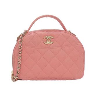 Chanel Pre-owned Caviar Skin Crossbody Bag - Dames - Pre-owned - Roze - Maat: ONE Size Leer