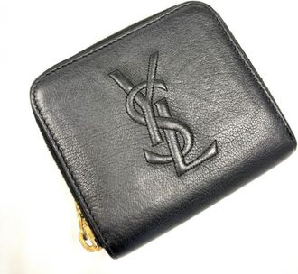 Saint Laurent Black Leather Wallet (Bi-Fold) (Pre-Owned)