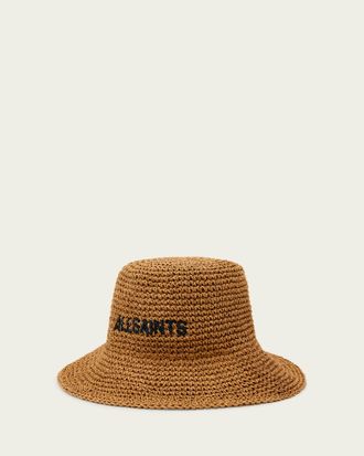 AllSaints Paper Eli Straw Bucket Hat, Size: One Size