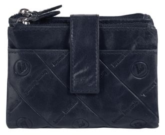 Bruno Banani Geldb&ouml;rse BRUNO BANANI, Damen, blau, Leder, leicht gl&auml;nzend, unifarben, Kleinlederwaren Geldb&ouml;rse, echt Leder