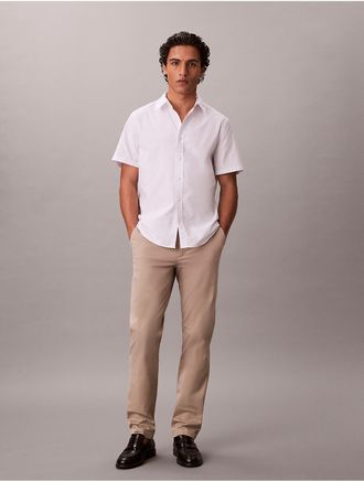 Calvin Klein Jeans Calvin Klein Mens Cotton Slim Chino Pants - Brown - 31W x 30L