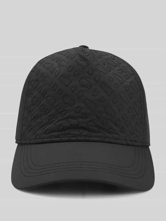 HUGO BOSS Cap mit Allover Logo-Stitching Modell SETH-M-PA in Black, Gr&ouml;&szlig;e 1
