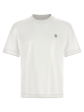 Brunello Cucinelli Mens Double Layer T-Shirt
