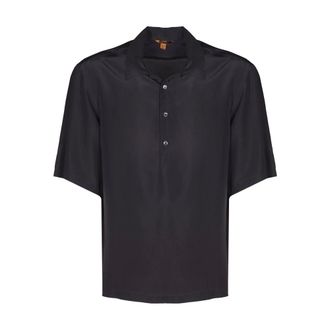 Barena Short Sleeve Shirts, male, Blue, Size: XL Mola Tentor