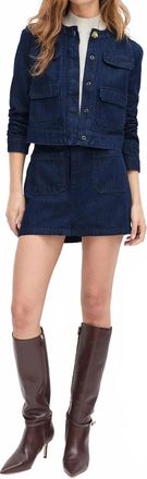 Favorite Daughter The Denim Emily Jacket In Stout