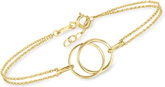Canaria Canaria 10kt Yellow Gold Double-Circle Bracelet