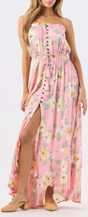 Tiare Hawaii Ryden Maxi Dress in Island Bloom Pink at Nordstrom, Size X-Small/small
