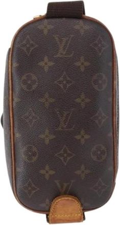 Louis Vuitton Pre-owned Vintage Cross Body Bag - Dames - Vintage Schoudertas - Bruin - ONE Size - Leer - Vintage
