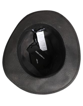 Dolce & Gabbana HAT10101 Paper Woven Fedora - Gray