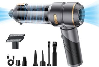 OEM Aspiradora De Mano Inal&aacute;mbrica 4 En 1, Potente (25.000 Pa), 3 Velocidades, 220.000 Rpm, Ideal Para Limpiar Coches, Cocinas, Ordenadores, Sof&aacute;s, Oficin