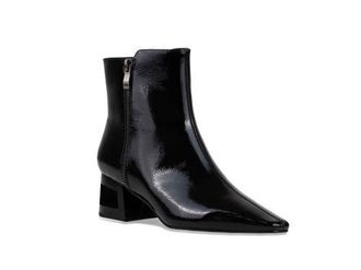 Ninety Union Metallic Square Heel Bootie in Black at Nordstrom, Size 8