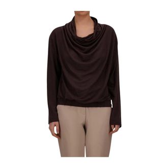 Herno Jumper - female - Herno - Long Sleeve T-Shirts - Brown - 2XS - Tops