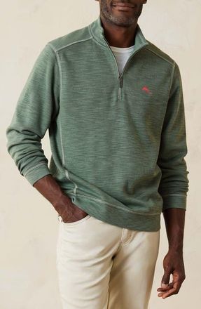 Tommy Bahama Tobago Bay Half Zip Pullover in Trout at Nordstrom, Size Xx-Large