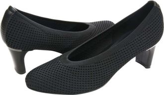 Vaneli Vaneli Darrie Pumps Womens Black Almond Toe Slip On Block Heel RHS8971