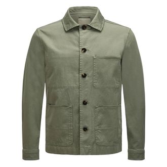 Woolrich Chore Shirt Jacket - Heren - Zomerjassen - Groen - M - Jassen