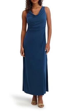 Kensie Cowl Neck Midi Sundress in Teal at Nordstrom Rack, Size 10