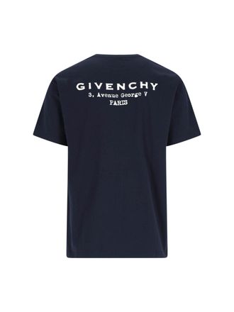 Givenchy Mens T-Shirts And Polos Blue Cotton