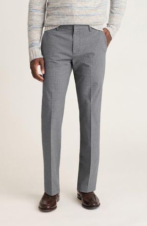 Bonobos Weekday Warrior Stretch Cotton Dress Pants in Monday Grey Check Heather at Nordstrom, Size 31 X 32