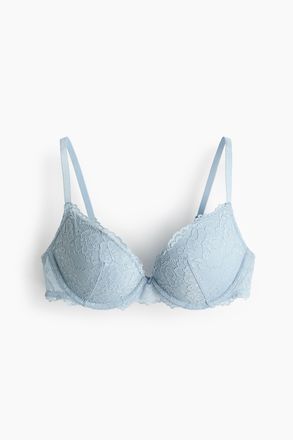 H&M Super-Pushup-BH aus Spitze - Blue