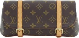 Louis Vuitton Pre-owned Cross Body Bags, female, Brown, Size: ONE SIZE Pre-owned Canvas Cross Body Bag