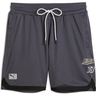 Puma x Represent Mesh Drawstring Basketball Shorts in Galactic Gray at Nordstrom, Size X-Large