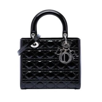 Dior Pre-owned Lady Dior Handbag - Dames - Pre-owned - Zwart - Maat: ONE Size Leer
