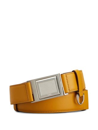 Tod's metal-buckle belt - women - Calf Leather/Metal - 90 - Yellow