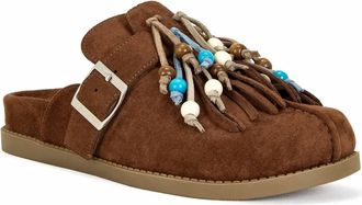 Azalea Wang Womens Harper Mule Shoes In Brown
