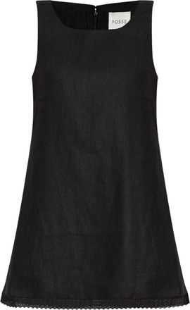 Poss&eacute; Posse, Dames, Jurken, Zwart, Maat: M Linnen
