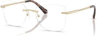 Michael Kors 53mm Square optical glasses in Gold at Nordstrom