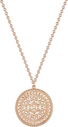 Glanzst&uuml;cke M&uuml;nchen Womens Sterling Silver Necklace - Rose Gold - One Size