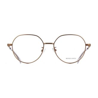 Bottega Veneta BV1076OA001 Round Metal Eyeglasses - Gold
