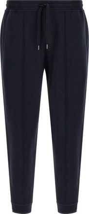 Brunello Cucinelli Navy Blue Regular Joggers