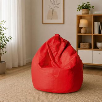 Talamo Italia Dmora Pouf &Eacute;l&eacute;gant, Couleur Rouge, Dimensions 80 X 120 X 80 Cm