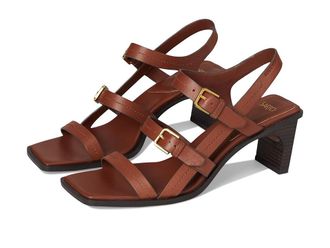 Franco Sarto Frances Womens Sandals Saddle Brown : 5.5 M, Leather/Rubber