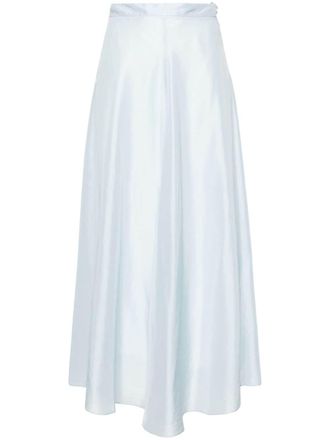 Forte_Forte A-line silk midi skirt - women - Silk - 0 - Blue