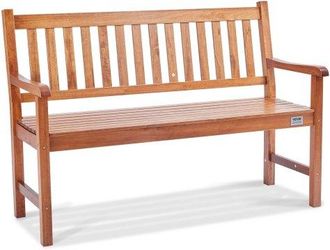 OEM Gartenbank Terrassenbank Aus Holz, 127 Cm Parkbank Ruhebank 363 Kg Tragkraft, 3 Personen Garten- Und Parkbank Mit R&uuml;ckenlehne & Armlehnen, Vintage Sit