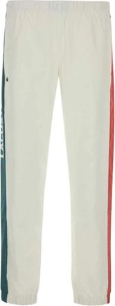 Lacoste Stijlvolle witte polyester joggers - Heren - Straight fit broeken - Wit - L - Polyester - Broeken