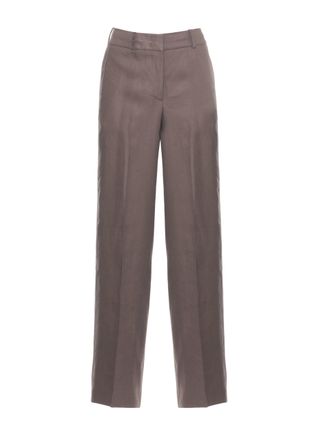 PESERICO Brown Bright Light Point Pants