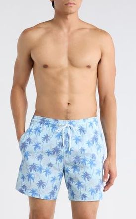 Trunks Surf & Swim Co. Sano 6.5-Inch Swim Shorts in Light Blue at Nordstrom Rack, Size X-Large