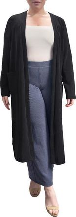 Standards & Practices Side Slit Duster in Black at Nordstrom, Size 3X