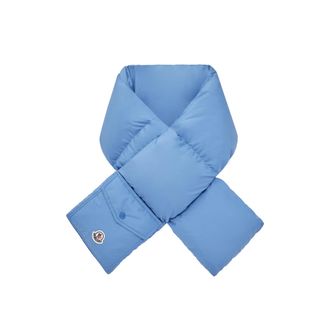Moncler Moncler Down Packable Scarf, Unisex, Blue, Size: One Size