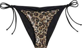 Beach Bunny Shiloh Pailletten Bikini Broekje - Dames - Bikinis - Bruin - XS - Pailletten - Badmode
