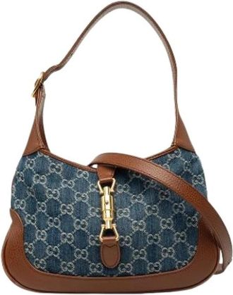 Gucci Pre-owned Jackie 1961 Schoudertas - Dames - Vintage Schoudertas - Blauw - ONE Size - Leer - Vintage