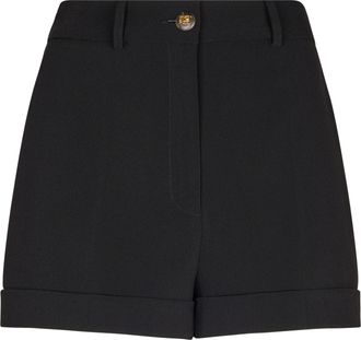 Elisabetta Franchi Tailored High-Waisted Shorts with Cuffed Hems