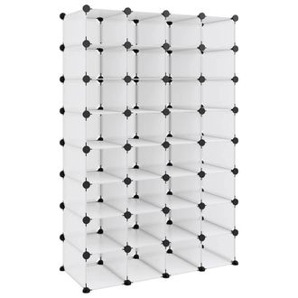 Berkfield Home Shoe Rack Transparent 93x36.5x140 cm PP in Clear